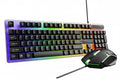 Mikusu Wired RGB Keyboard and Mouse Combo with rainbow backlight