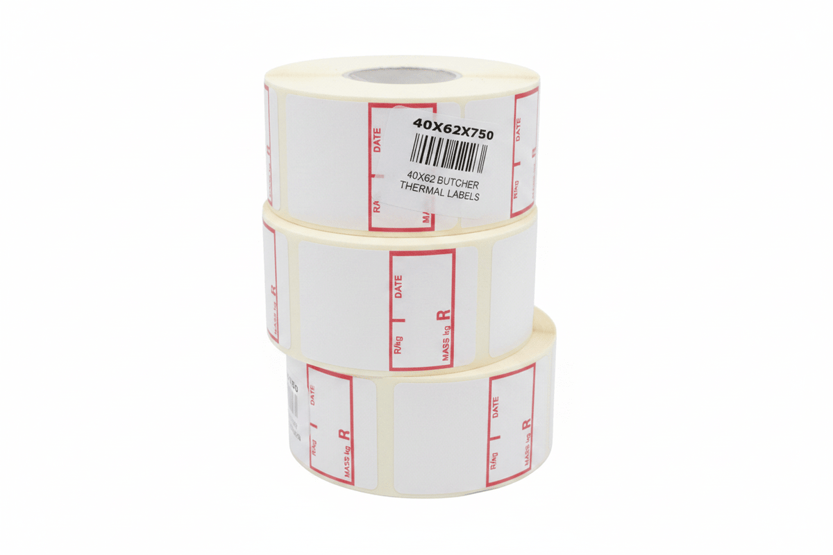 Butcher Thermal Labels 40x62 - Landscape