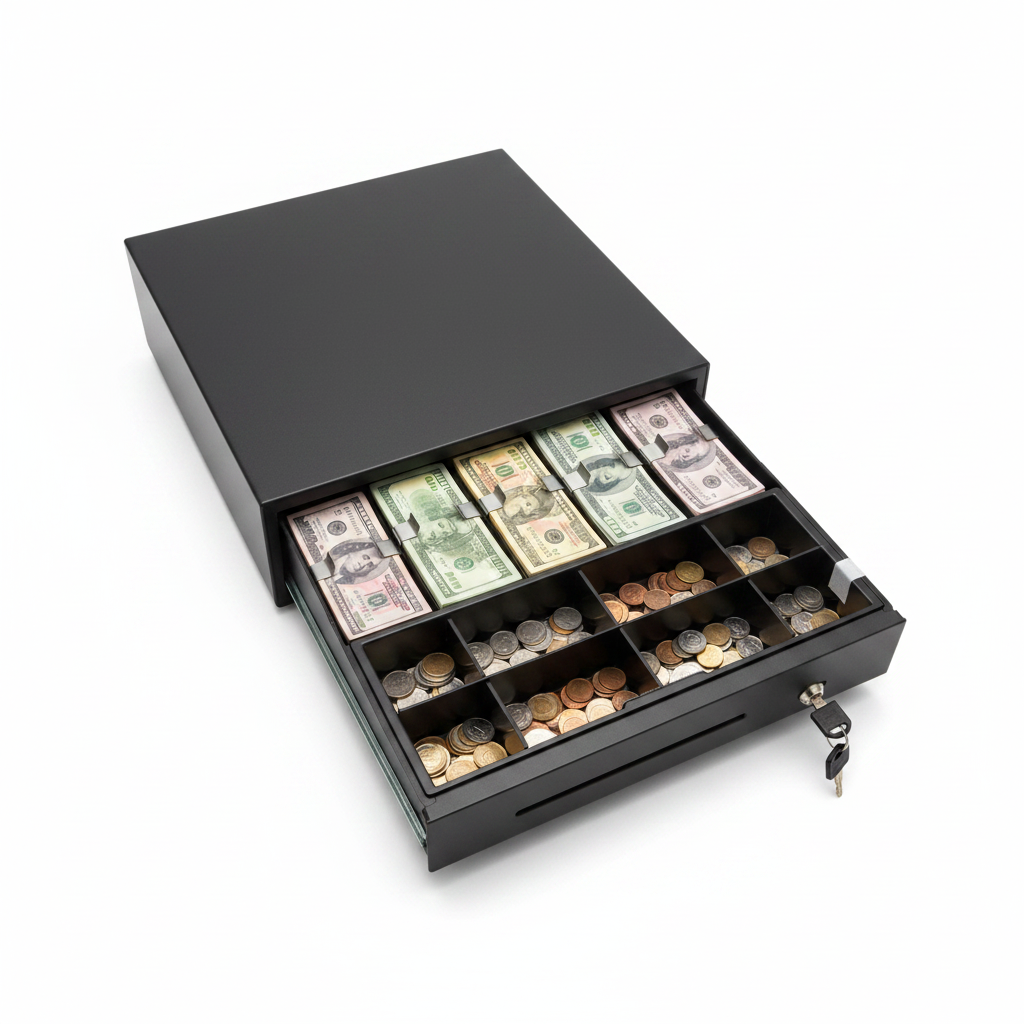 Cash Drawer Open with Cash