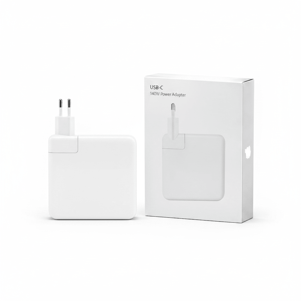 Apple USB-C 140W Power Adapter on white background