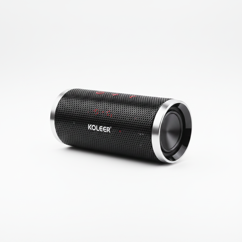 KOLEER Portable Bass Wireless Speaker on white background no box