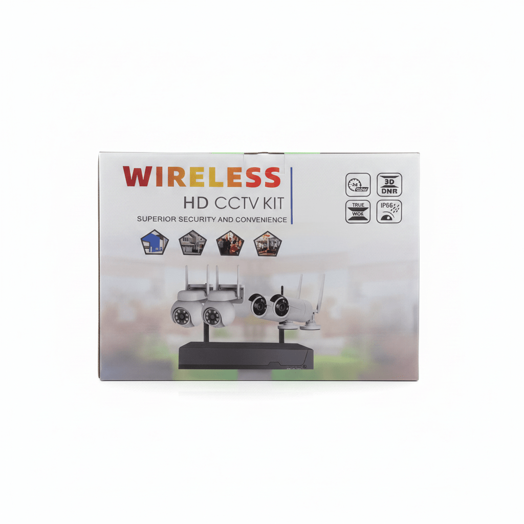 Wireless HD CCTV Kit box on white background