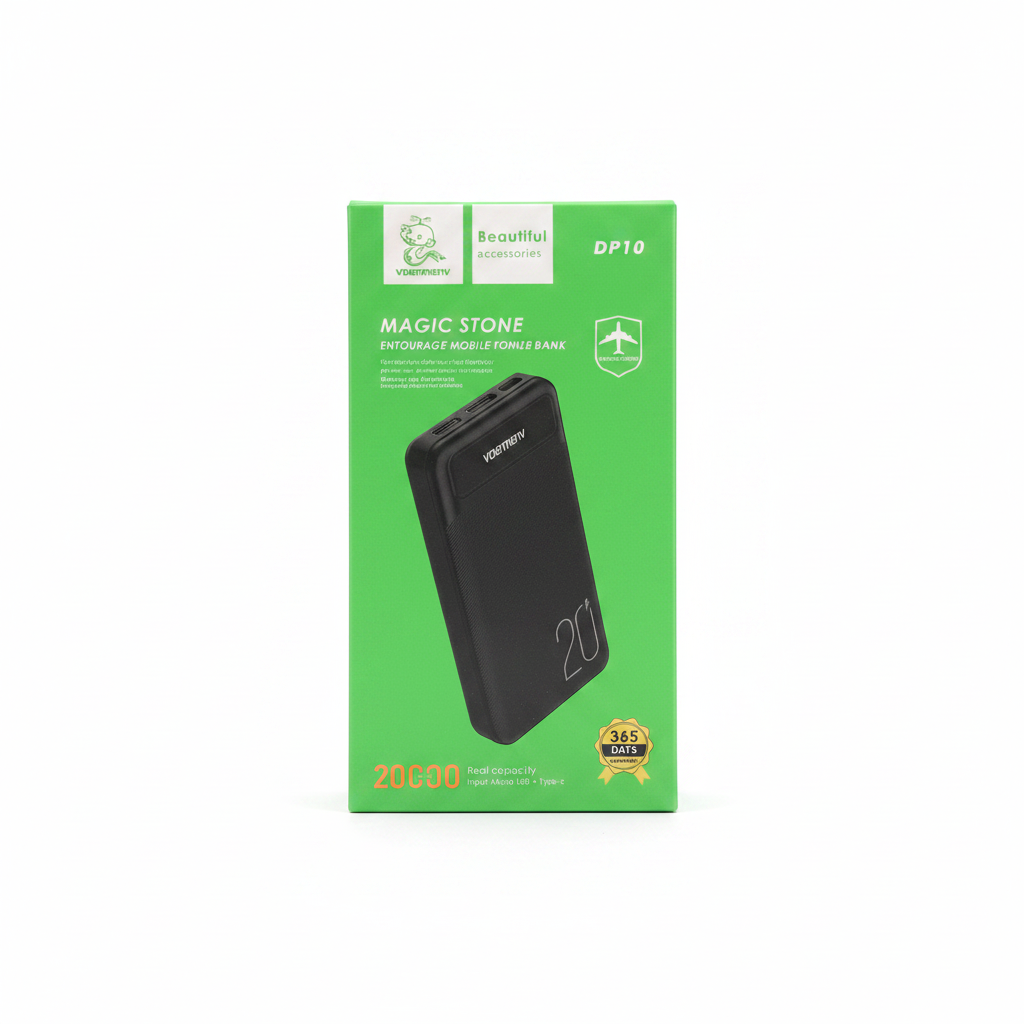 Vdenmenv DP10 Magic Stone Power Bank on white background