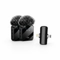F15-2 wireless dual microphone set on white background