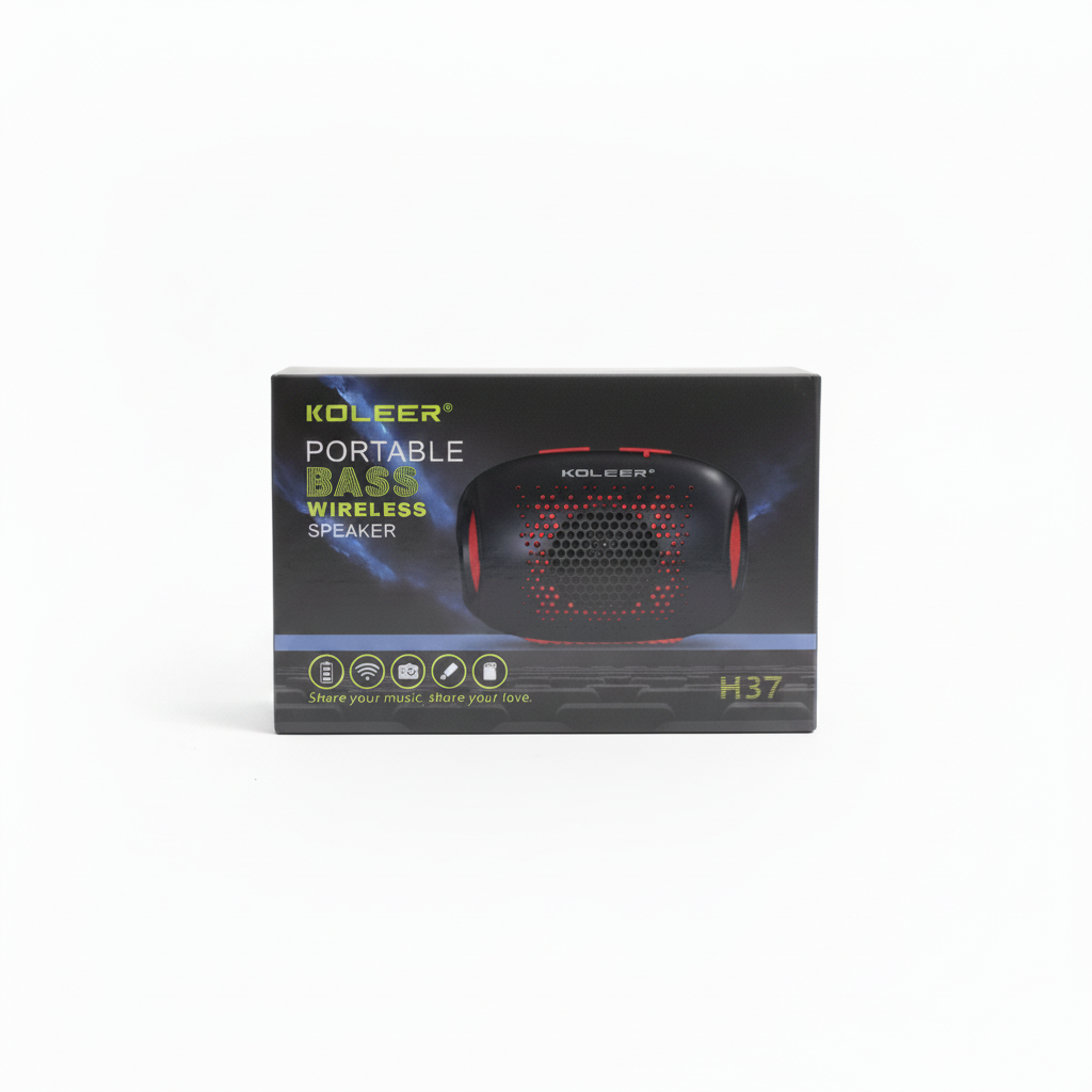 KOLEER H37 speaker box on white background