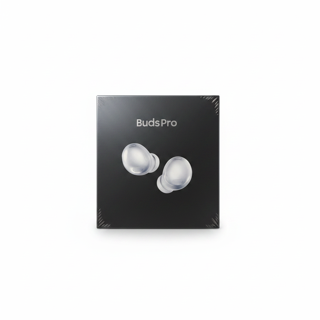 Samsung Galaxy Buds Pro in Phantom Silver packaging box